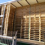 Spremljene drvene palete za isporuku